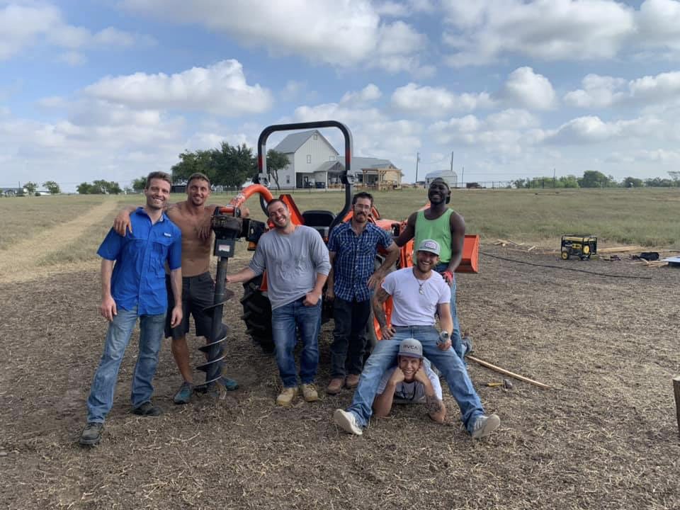Morning work on the land at Ranch House Recovery
